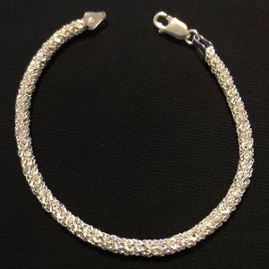 Diamond Cut Sterling Silver Bracelet